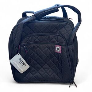 Delsey Quilted Black Travel Bag